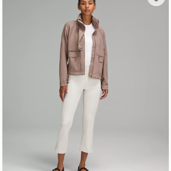 Ribbed Softstreme Zip-Leg High-Rise Cropped Pant 25" - Picture 2 of 10